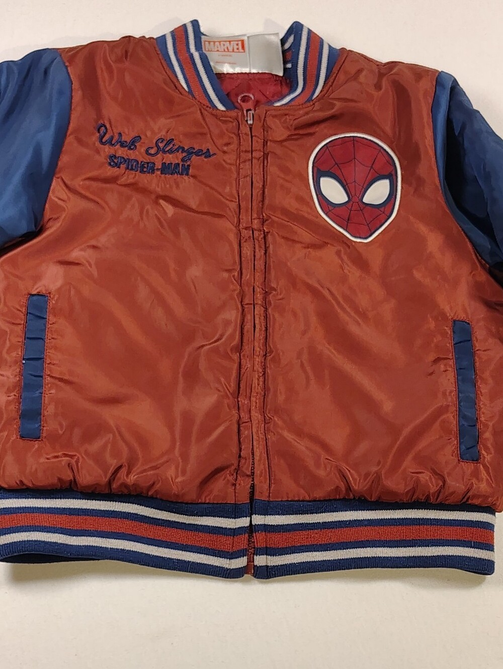 Marvel Spider-Man Satin Jacket Kids Size 6